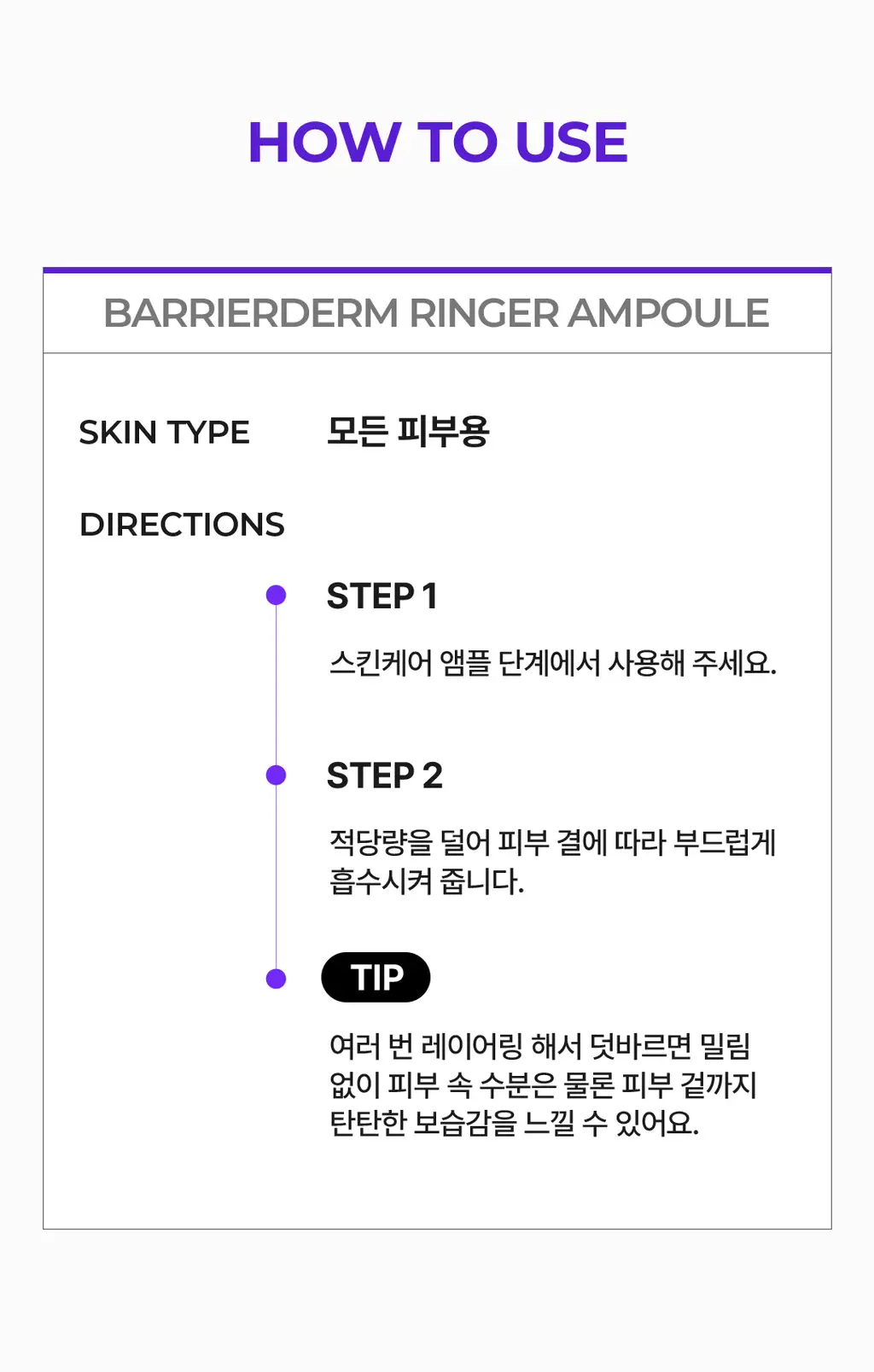 [올영단독/속보습케어] 스킨앤랩 베리어덤 링거 앰플70ml(+70ml) 더블기획 상세페이지 22